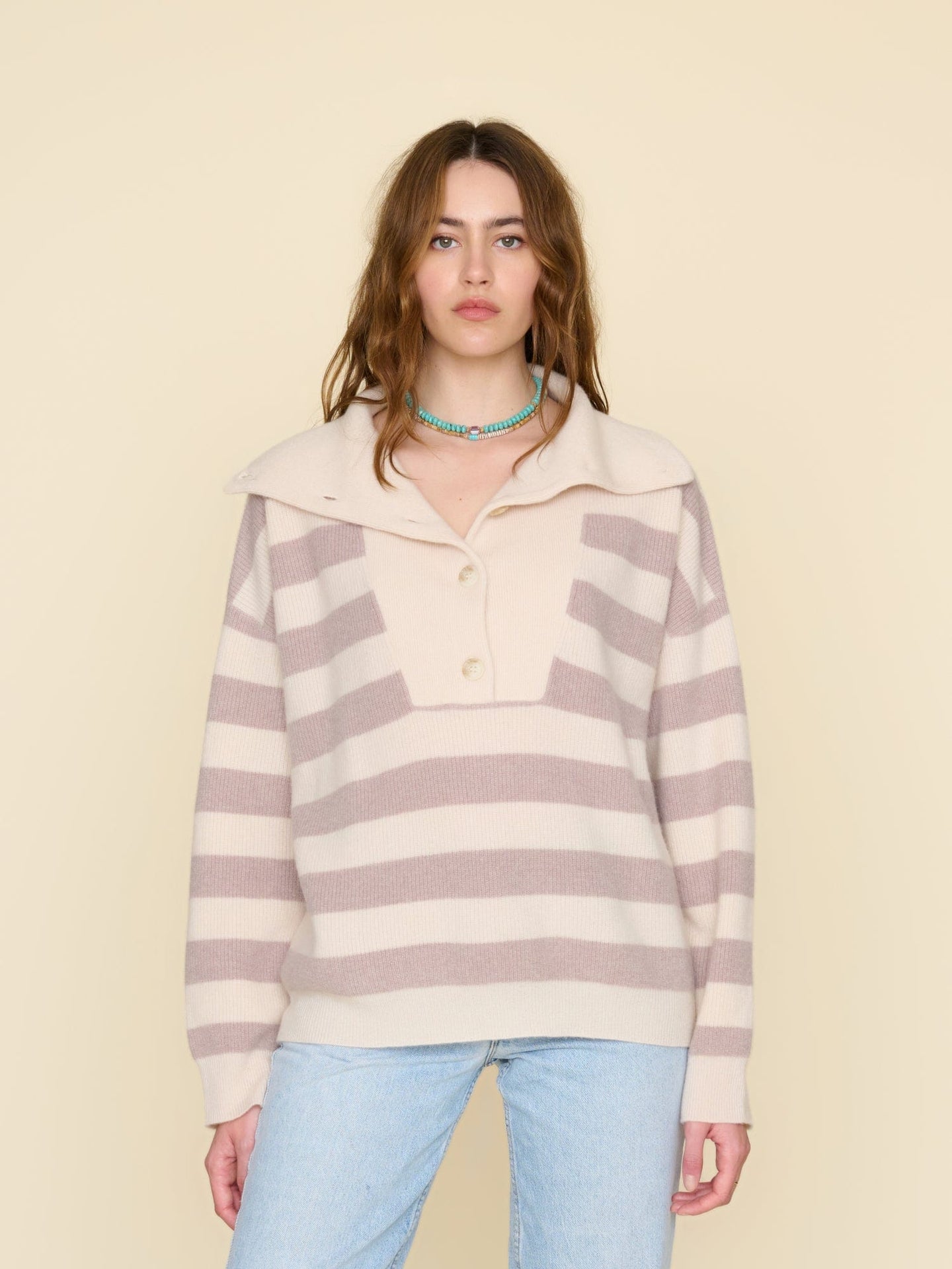 Xirena Sweater Vanilla Mauve Rafferty Sweater