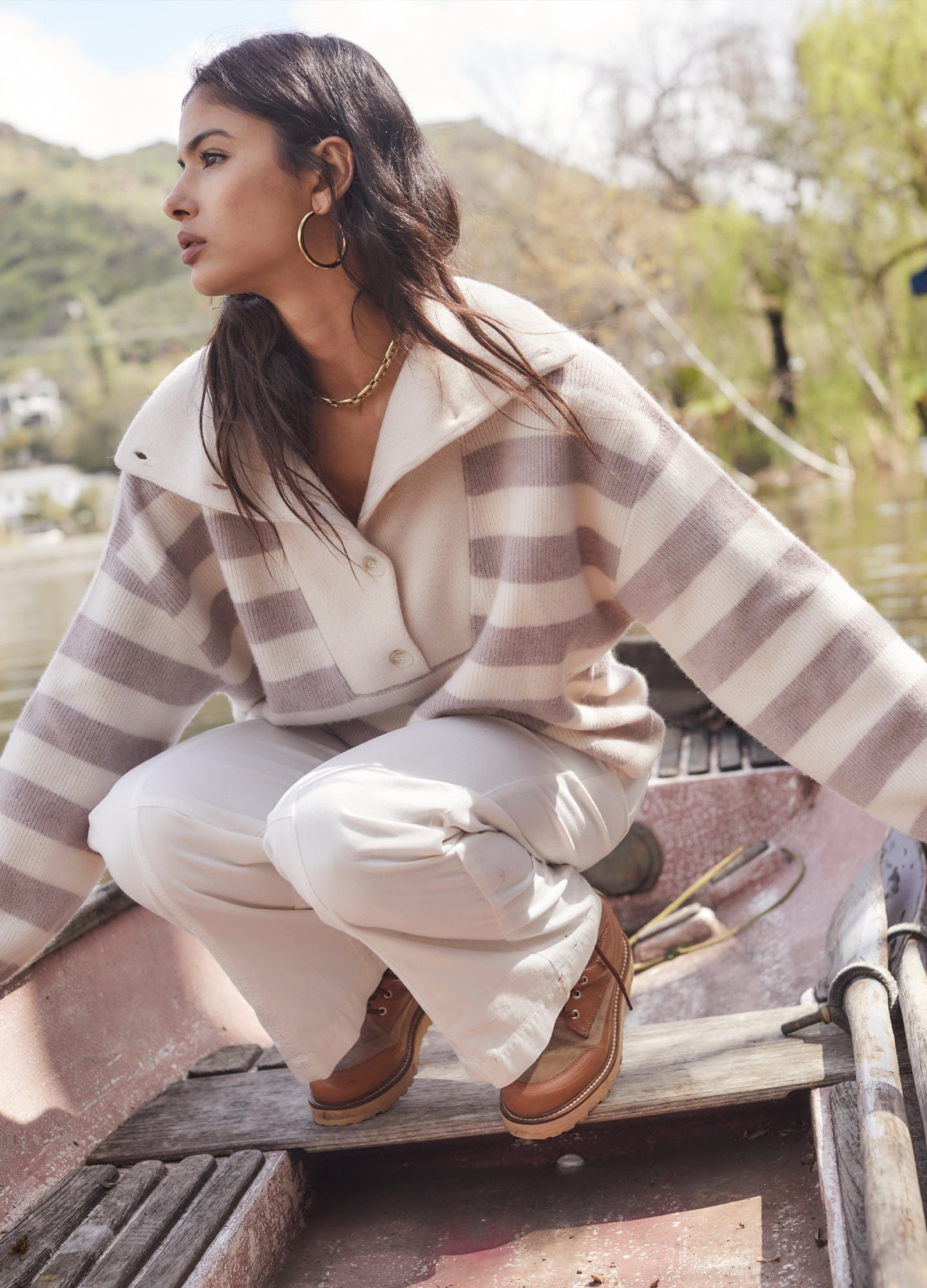 Xirena Sweater Vanilla Mauve Rafferty Sweater
