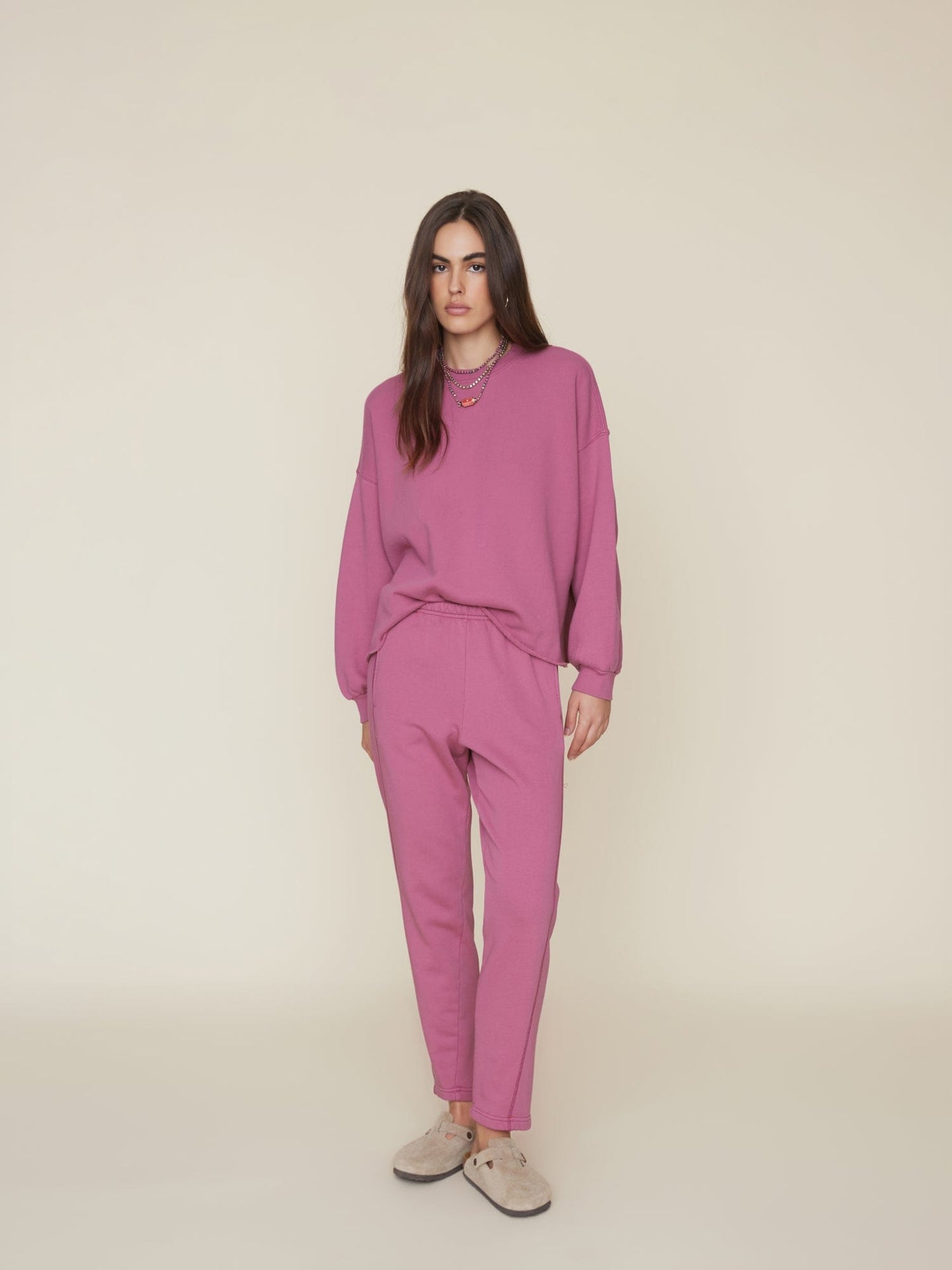 Xirena Sweatpant Pink Clover Crosby Sweatpant