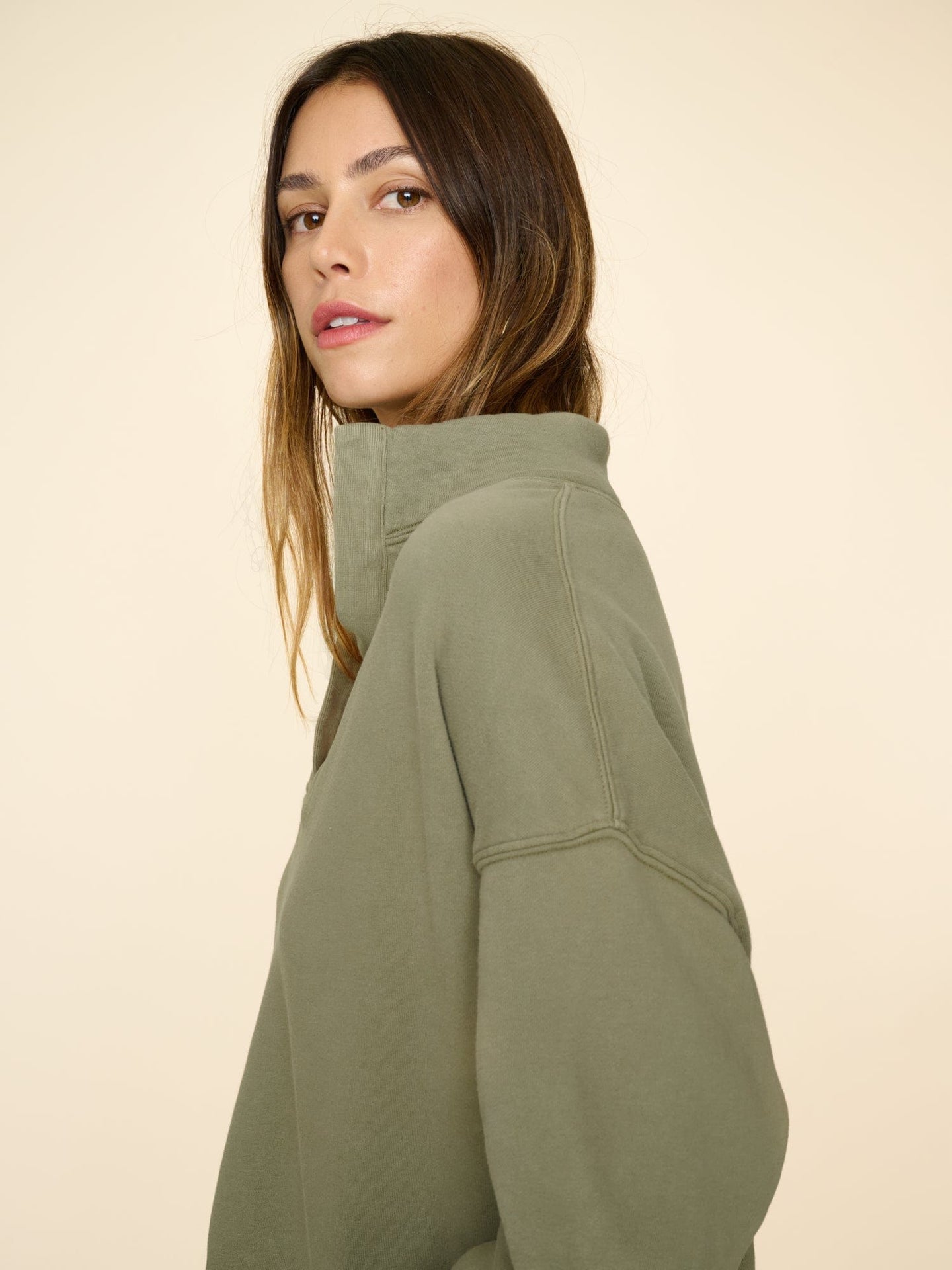 Xirena Sweatshirt Green Agate Reid Sweatshirt