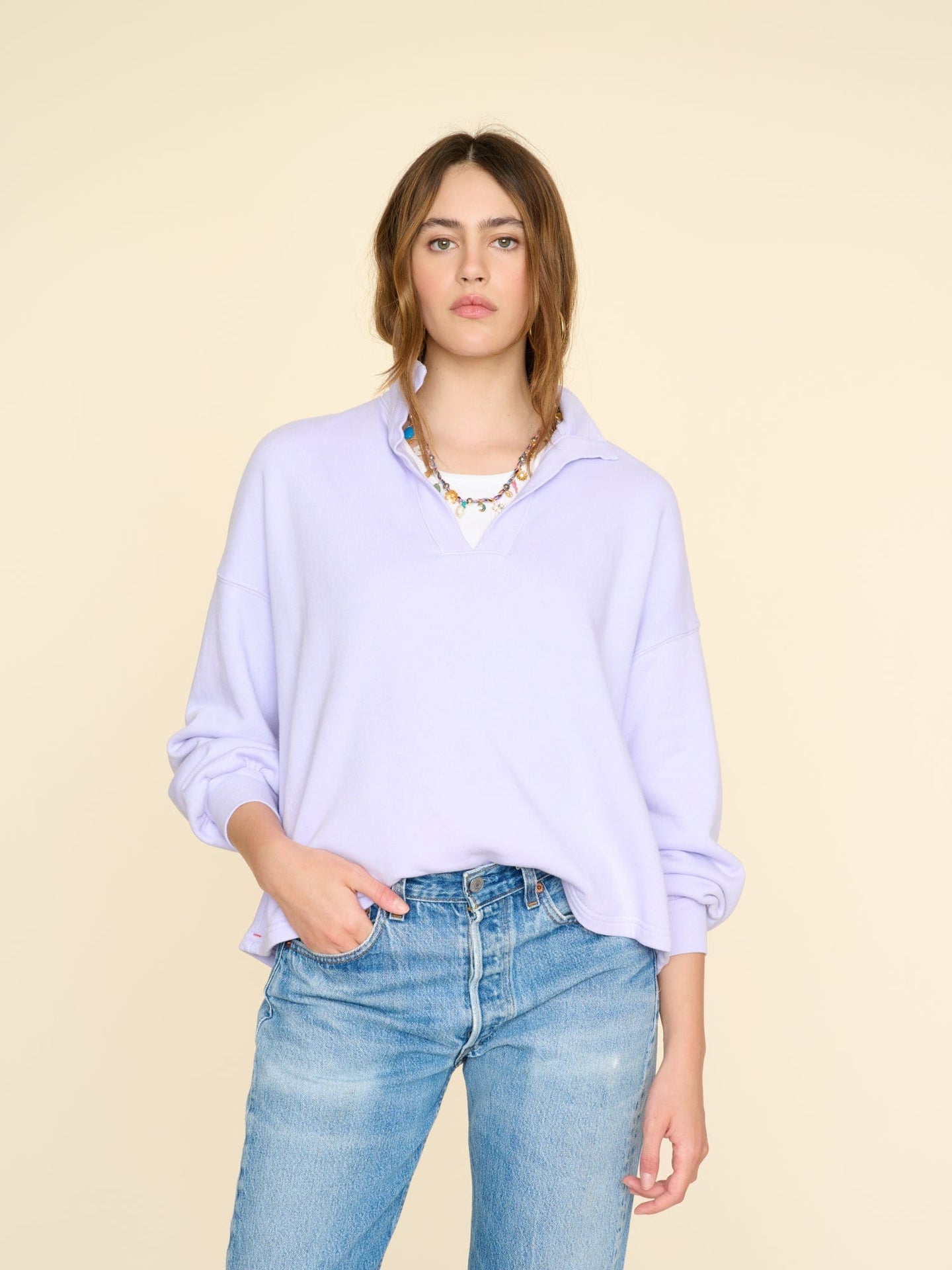 Xirena Sweatshirt Pale Iris Reid Sweatshirt