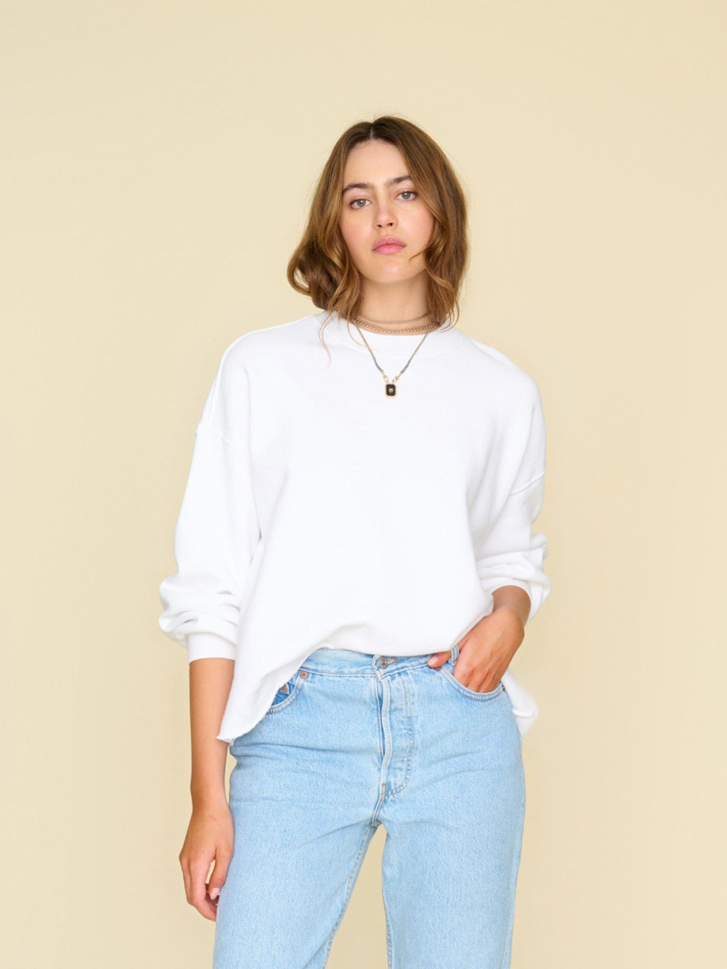 Xirena Sweatshirt White Honor Sweatshirt