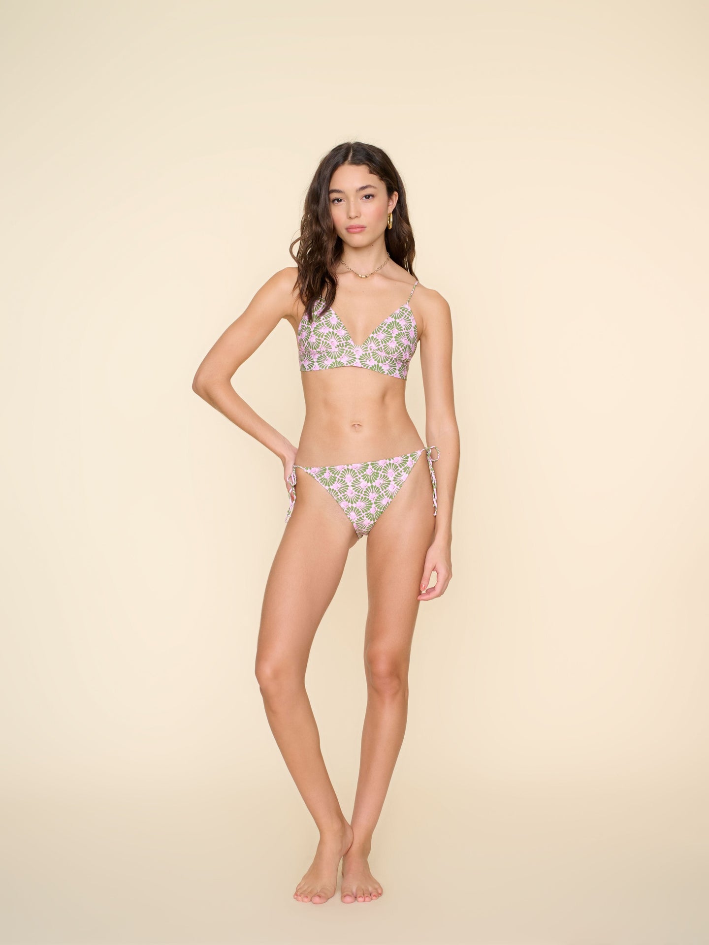 Xirena Swim Bikini Emerald Shells Calder Bikini Bottom