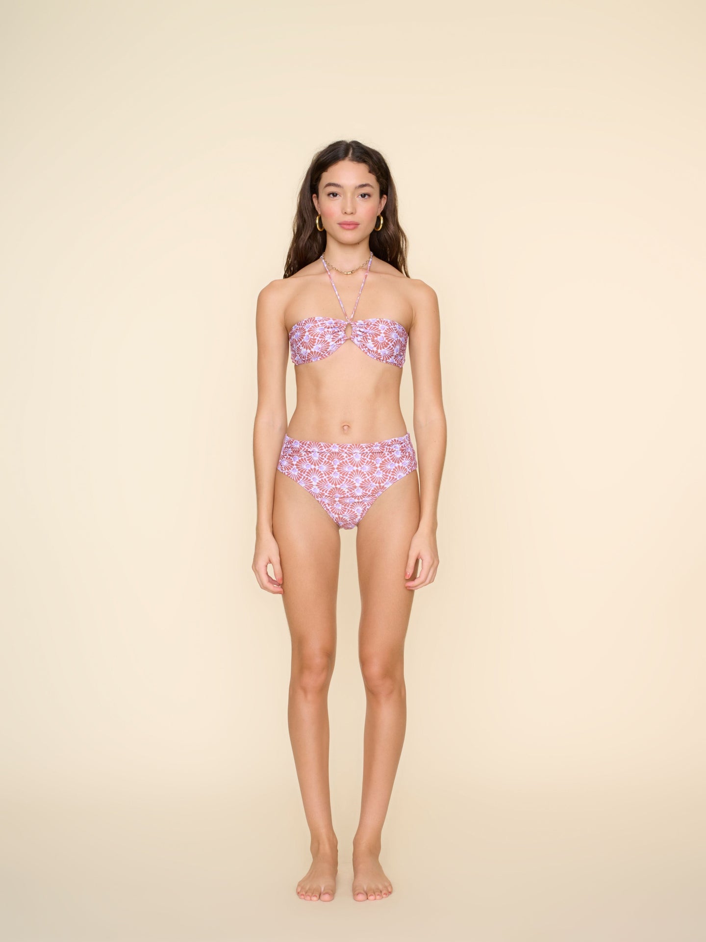 Xirena Swim Bikini Violet Shells Dorie Bikini Bottom