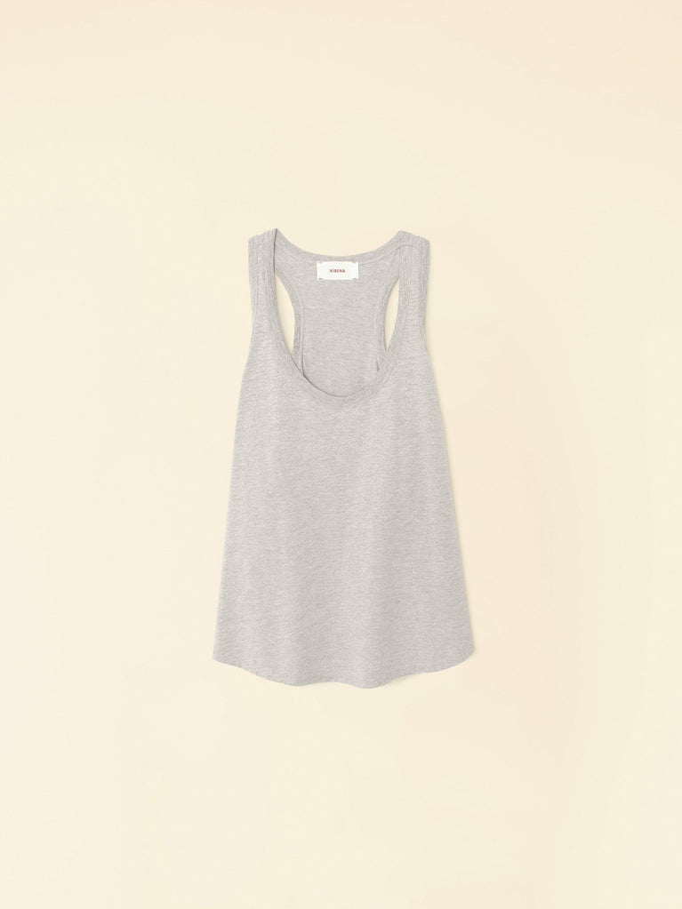 Bamboo Aerotech Tank - Heather Grey