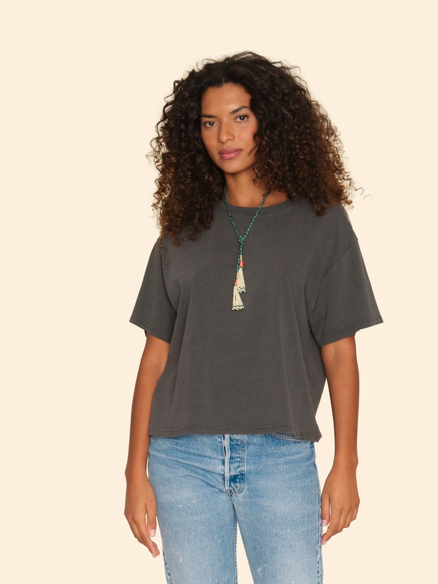 Xirena Tee Vintage Black Palmer Tee