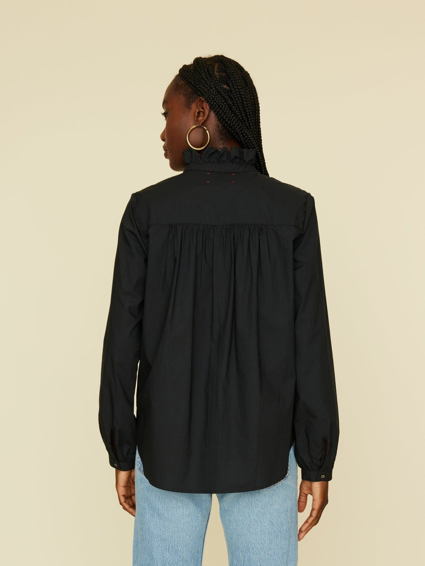 Xirena Top Black Caspian Crisp Top