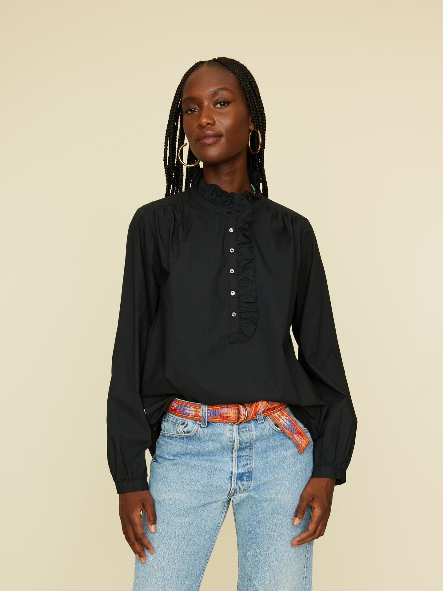 Black Caspian Crisp Top