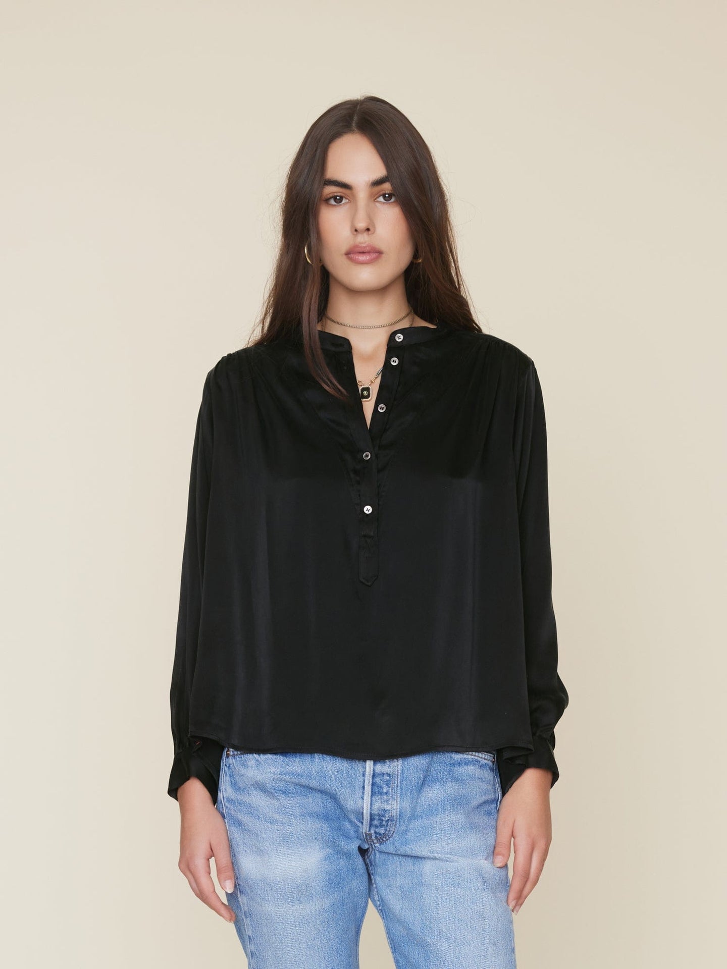 Xirena Top Black Greer Top