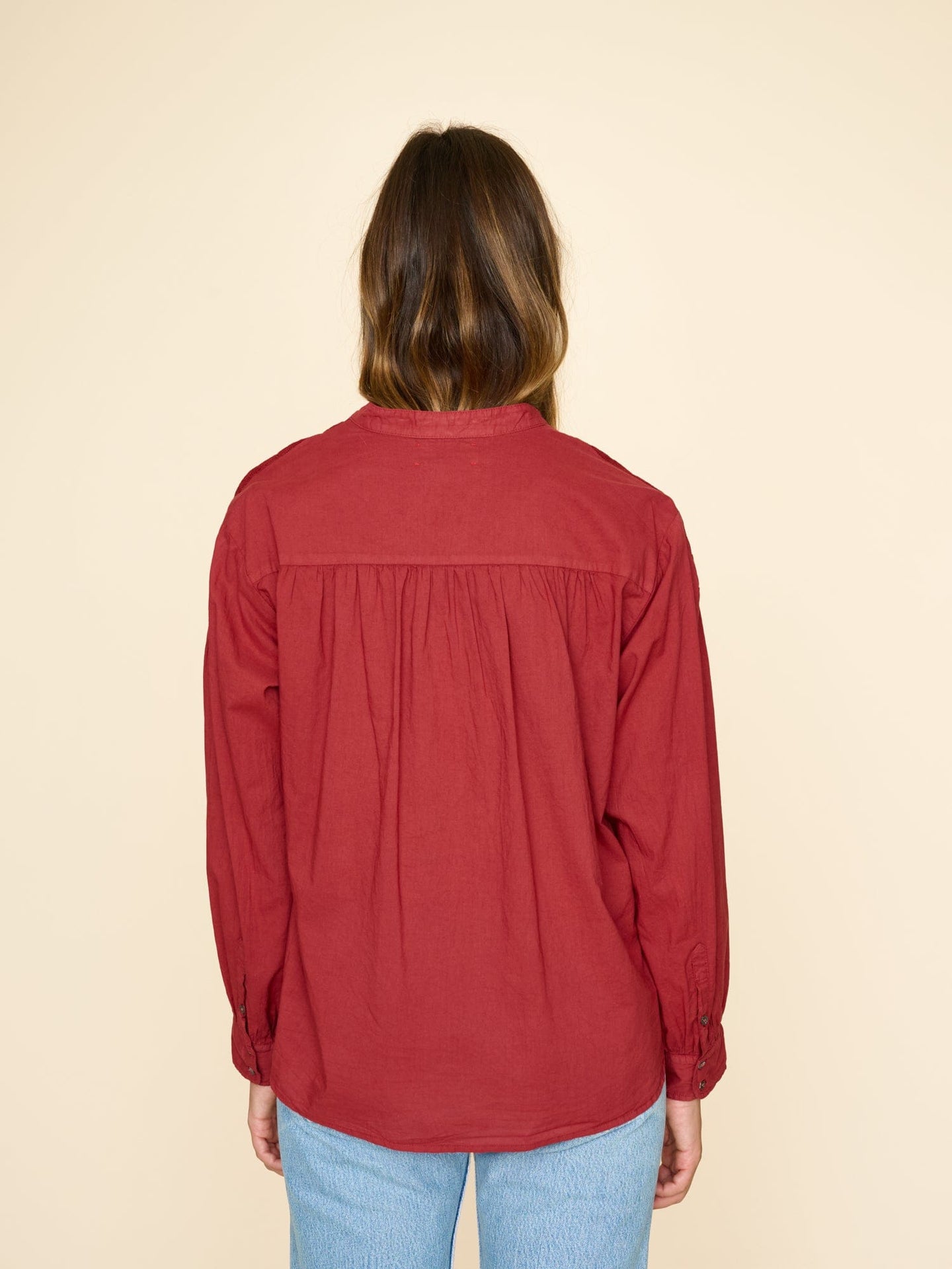 Xirena Top Brick Red Slater Top