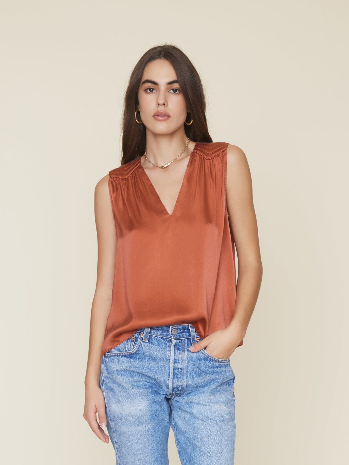 Xirena Top Copper Opal Vivi Top