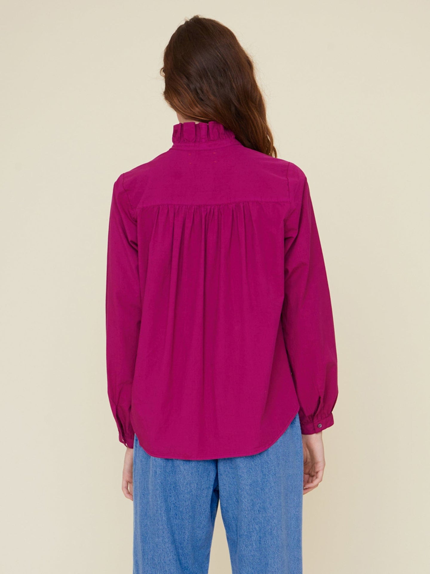 Xirena Top Deep Magenta Caspian Top