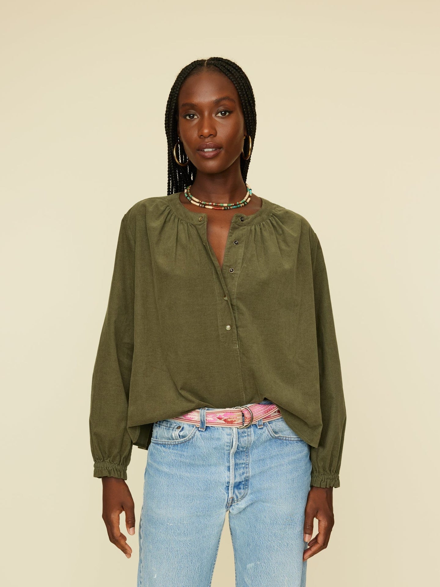 Xirena Top Green Olive Leigh Top