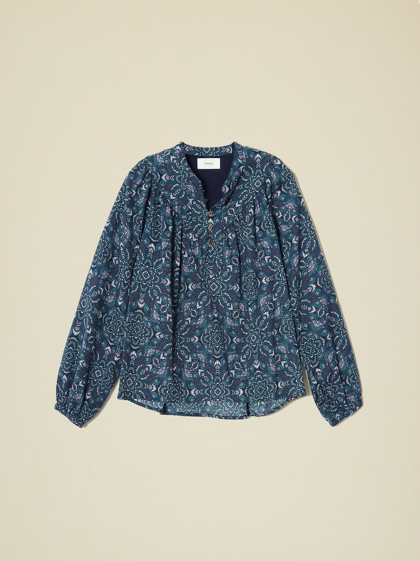 Xirena Top Indigo Flora Bryn Top