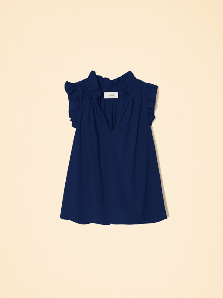 Xirena Top Navy Bex Top