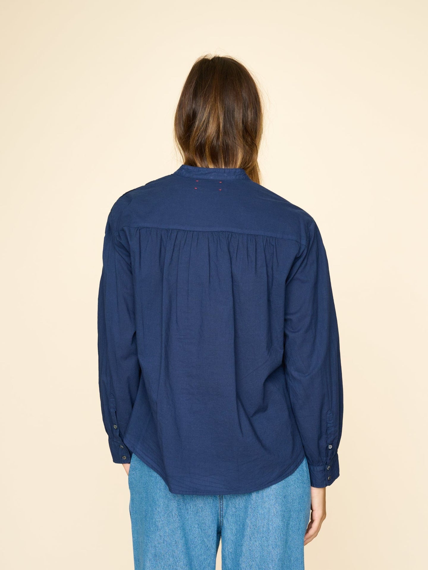 Xirena Top Navy Slater Top