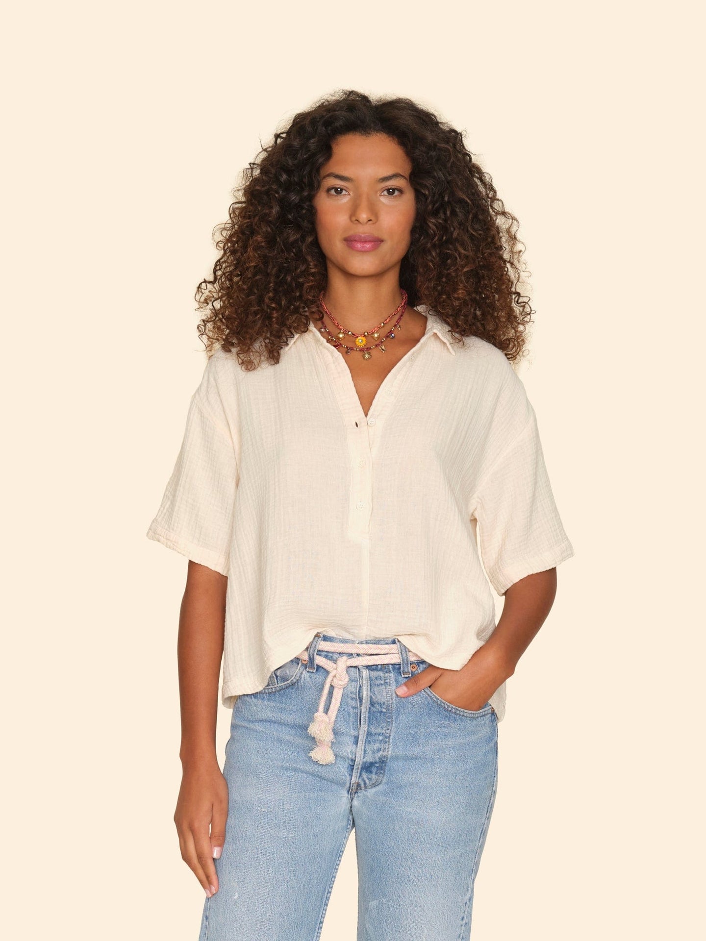 Cape May Gauze Top Cape May Gauze Top