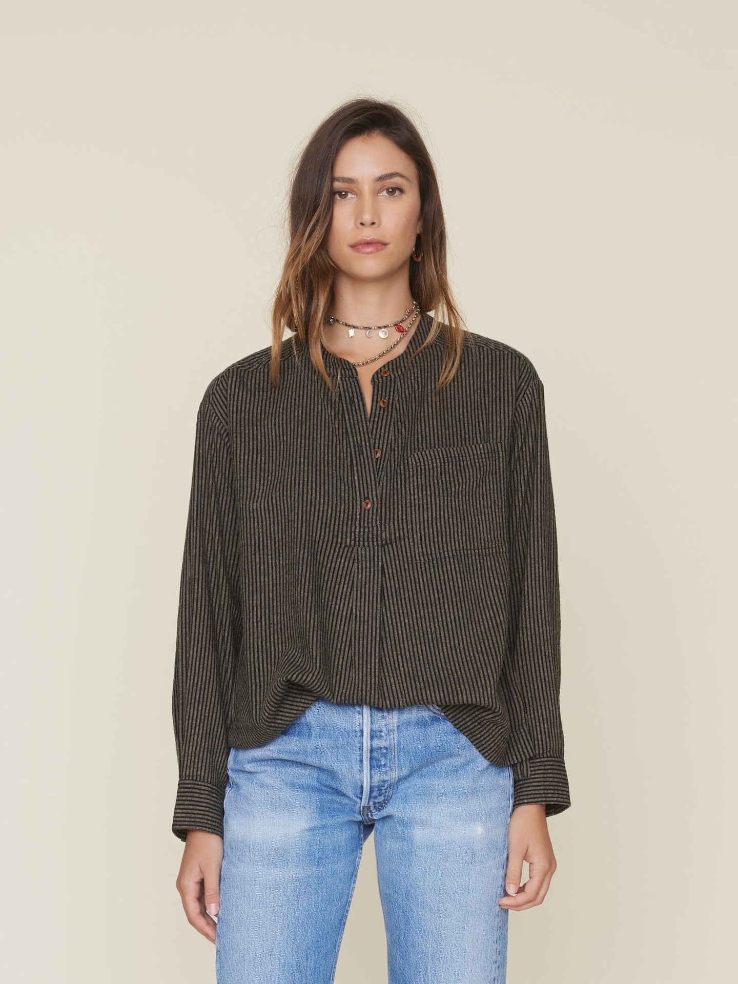 Xirena Top Phantom Stripe Makenzie Top