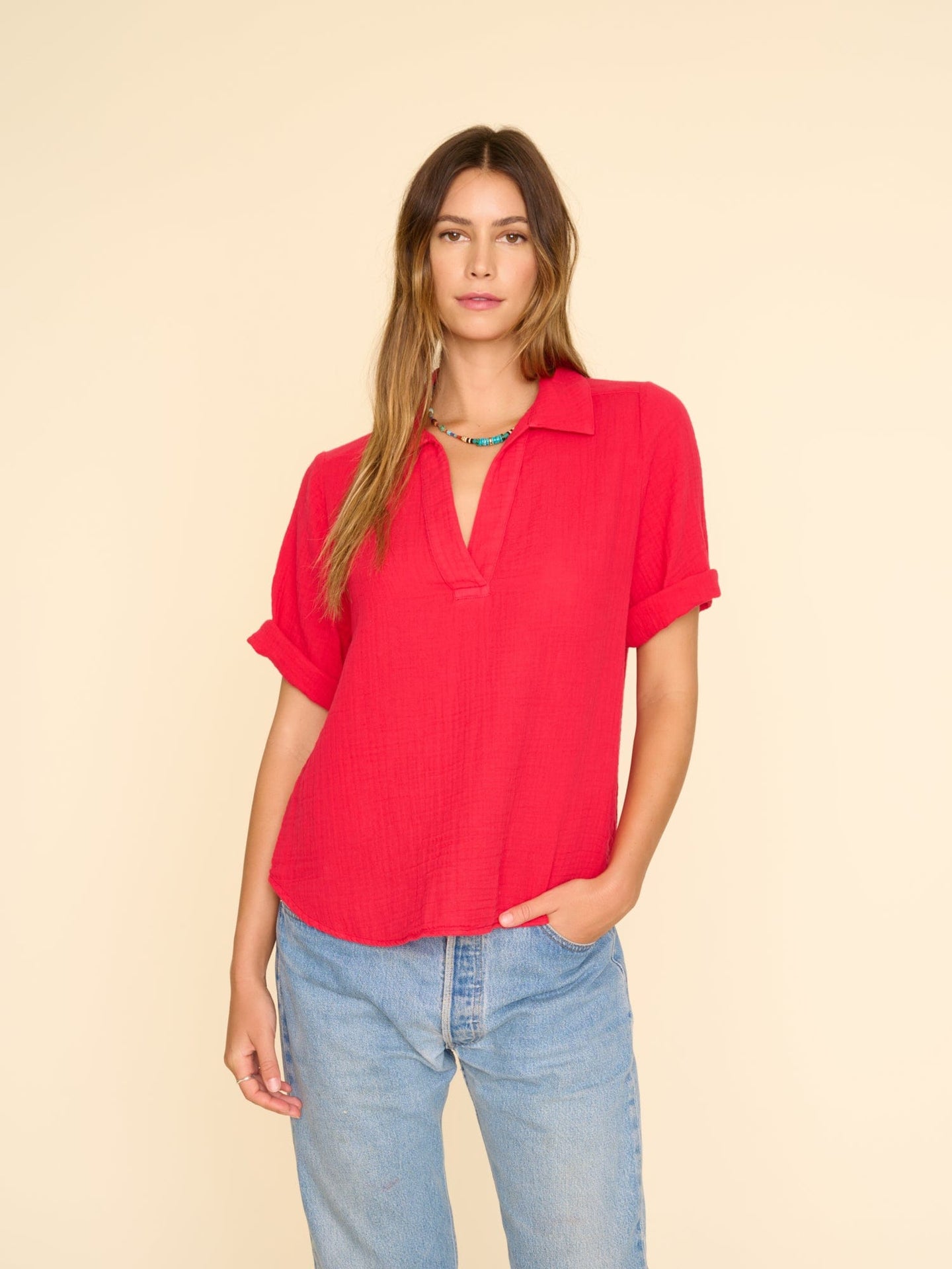 Xirena Top Scarlet Ryder Top
