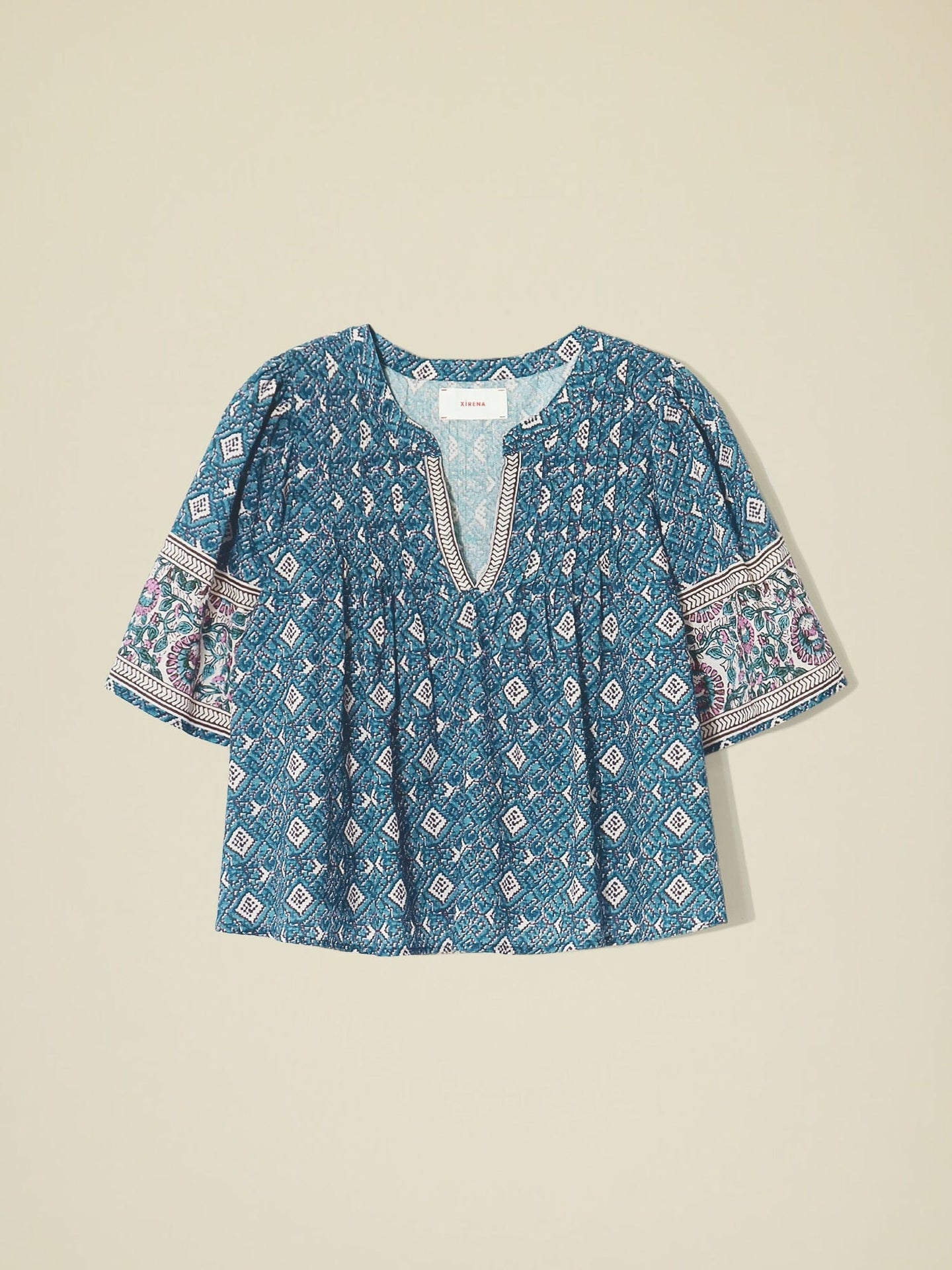 Xirena Top Teal Fete Micah Top