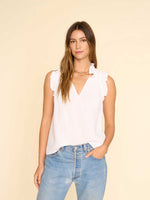 White Bex Gauze Top
