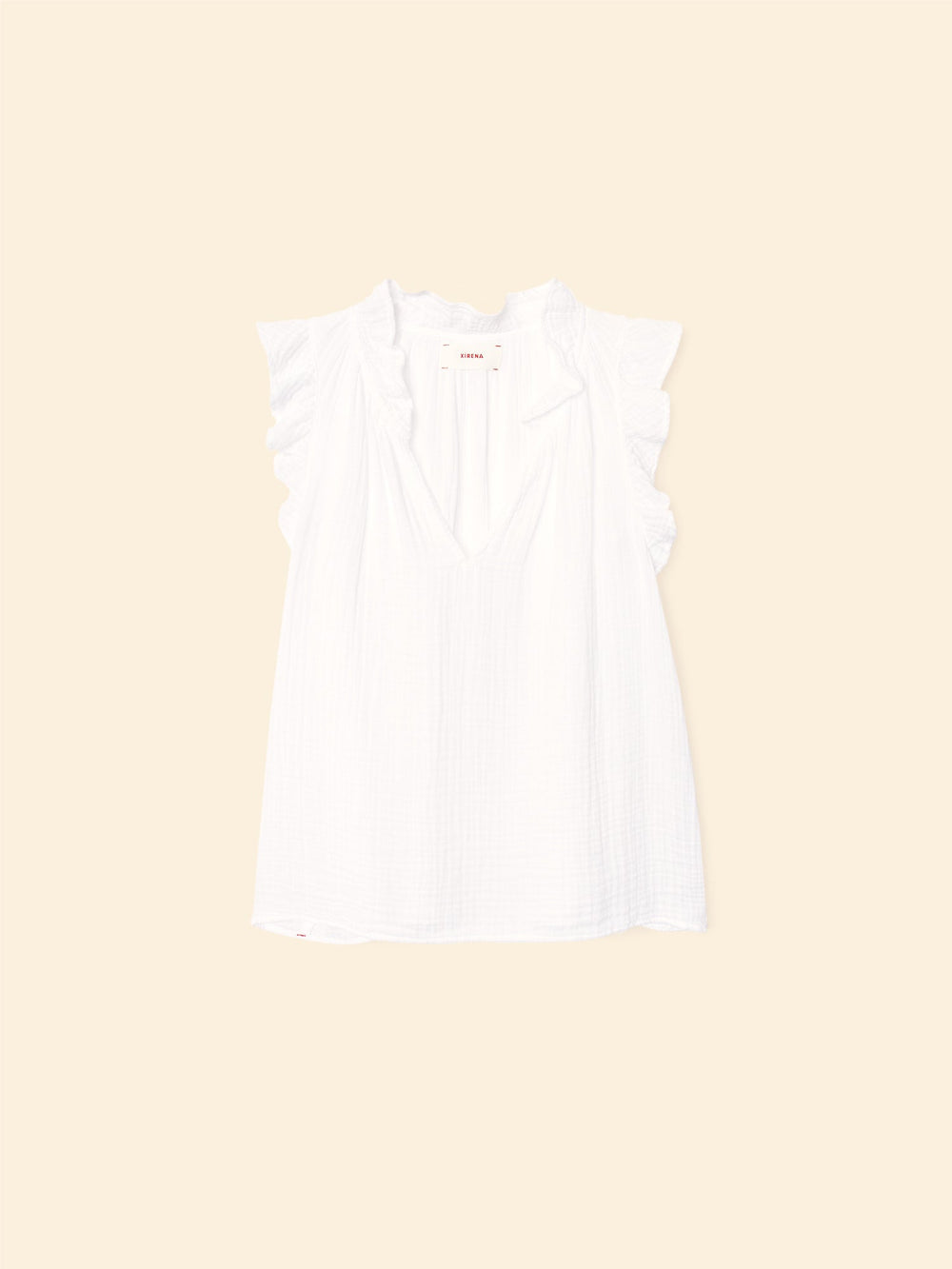 Xirena Top White Bex Gauze Top White Bex Gauze Top
