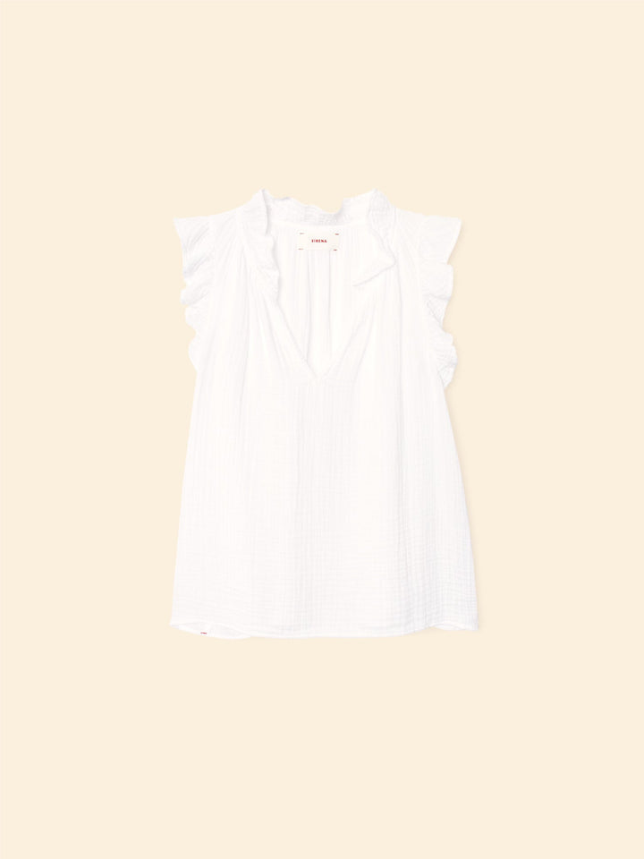 Xirena Top White Bex Gauze Top White Bex Gauze Top