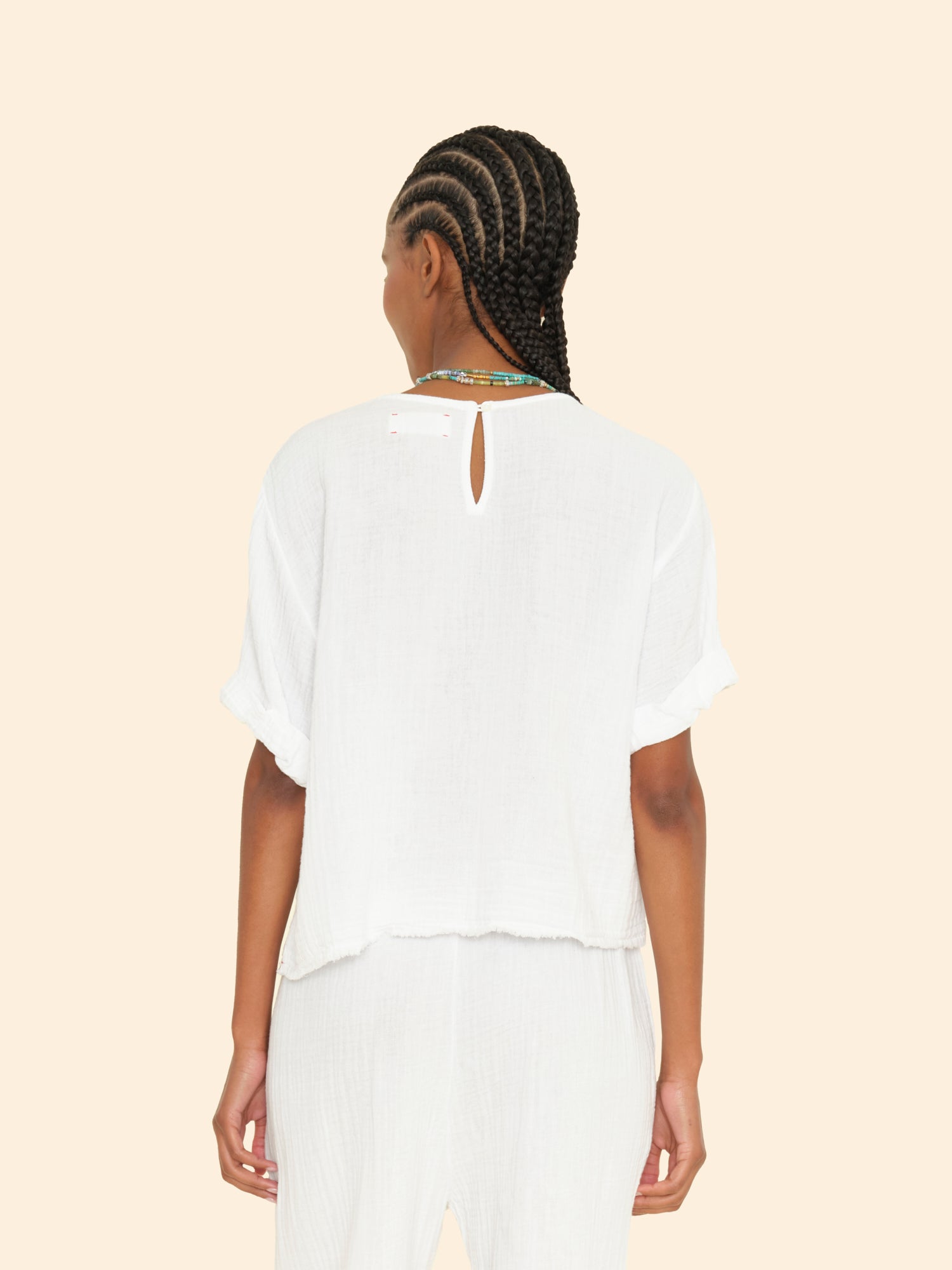 White Carson Top