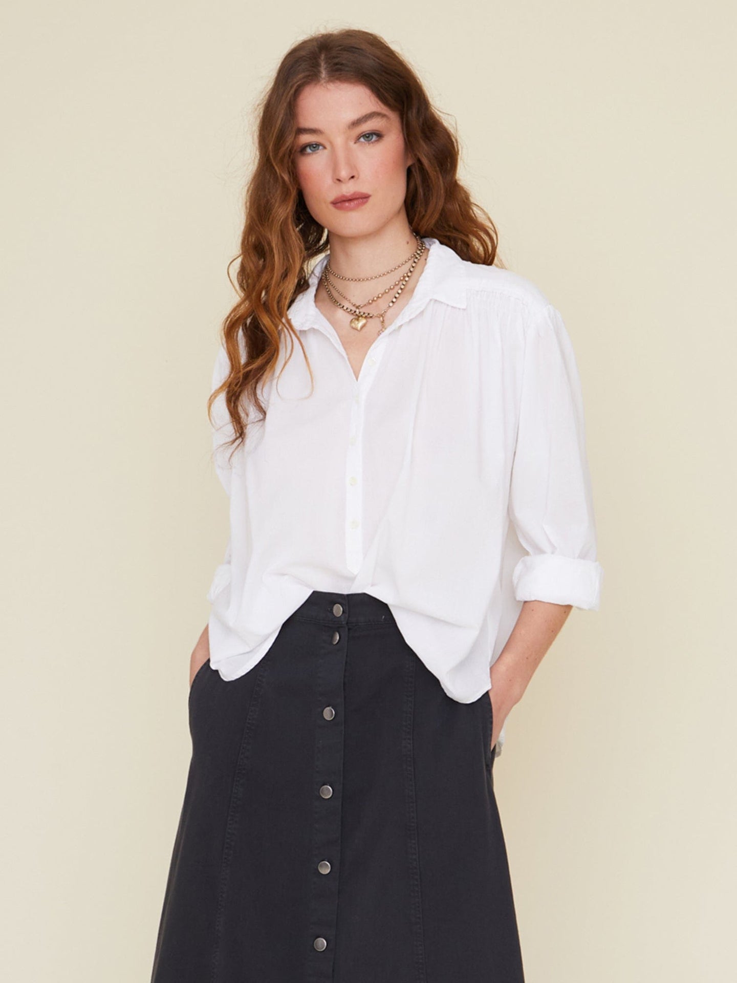 Xirena Top White Emerie Top