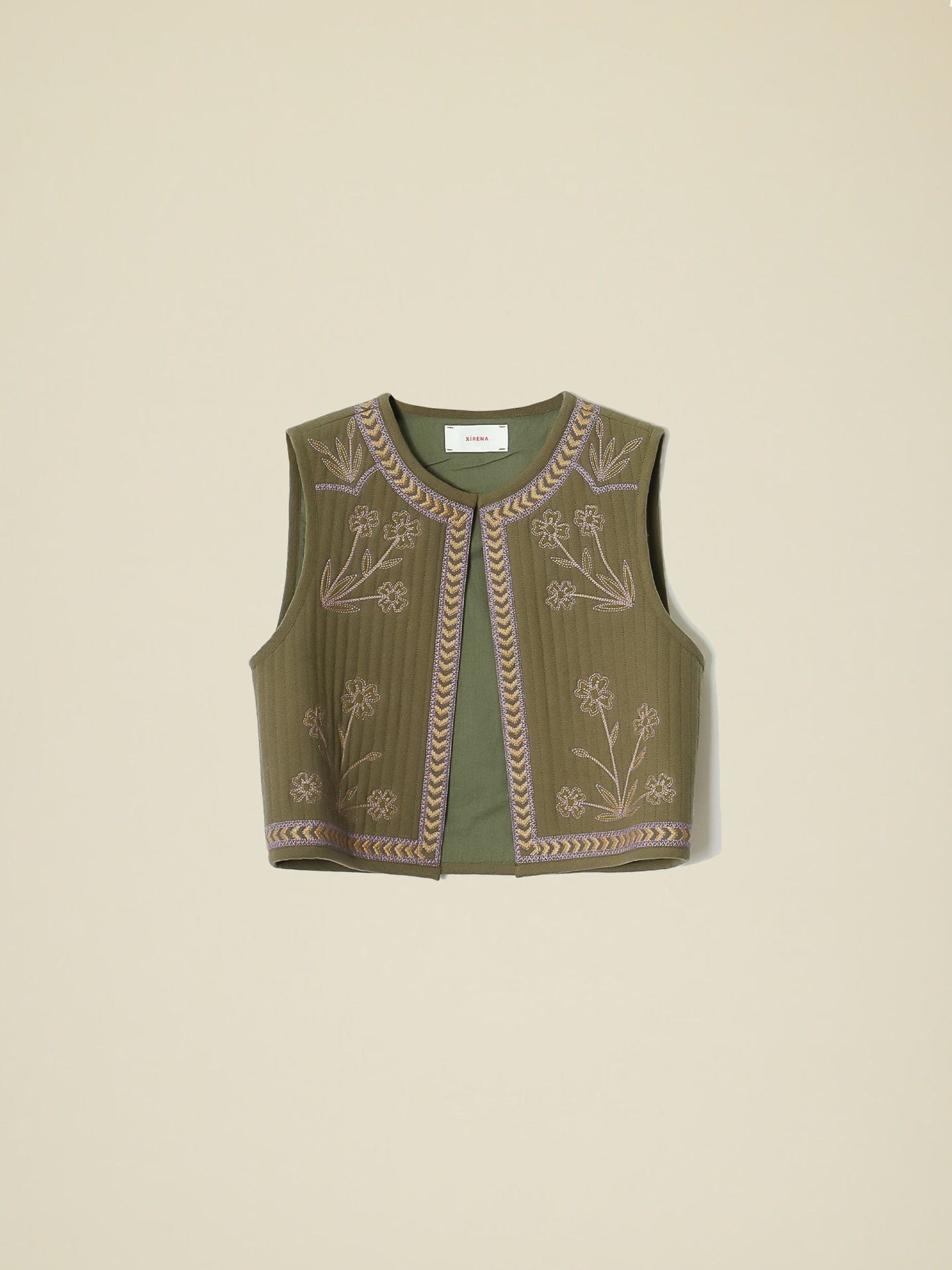 Xirena Vest Army Green Verity Vest