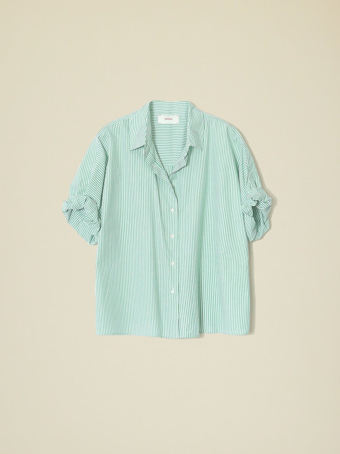 Xirena Shirt Clover Stripe Teddy Shirt