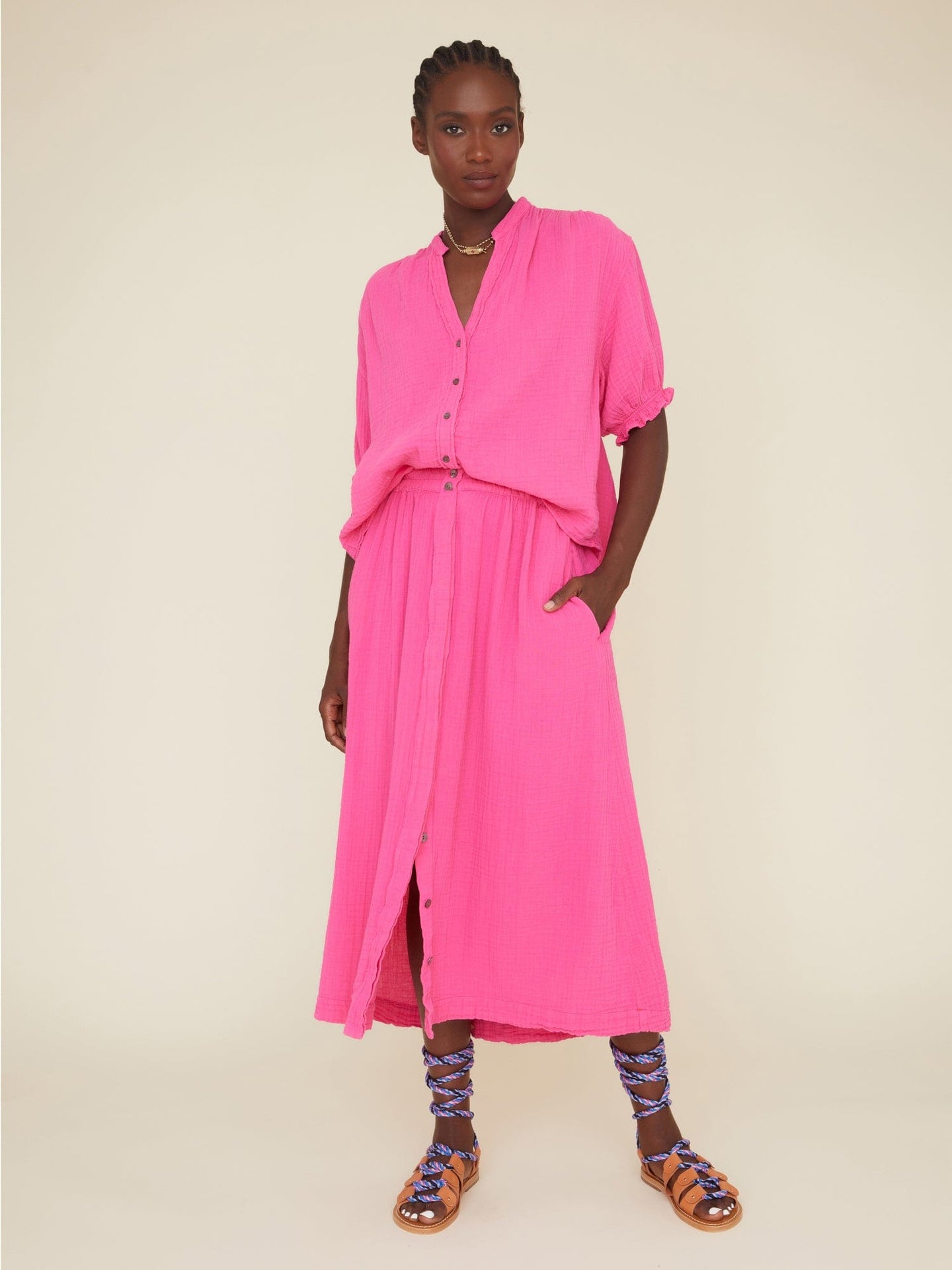 Xirena Skirt Pink Raspberry Serina Skirt
