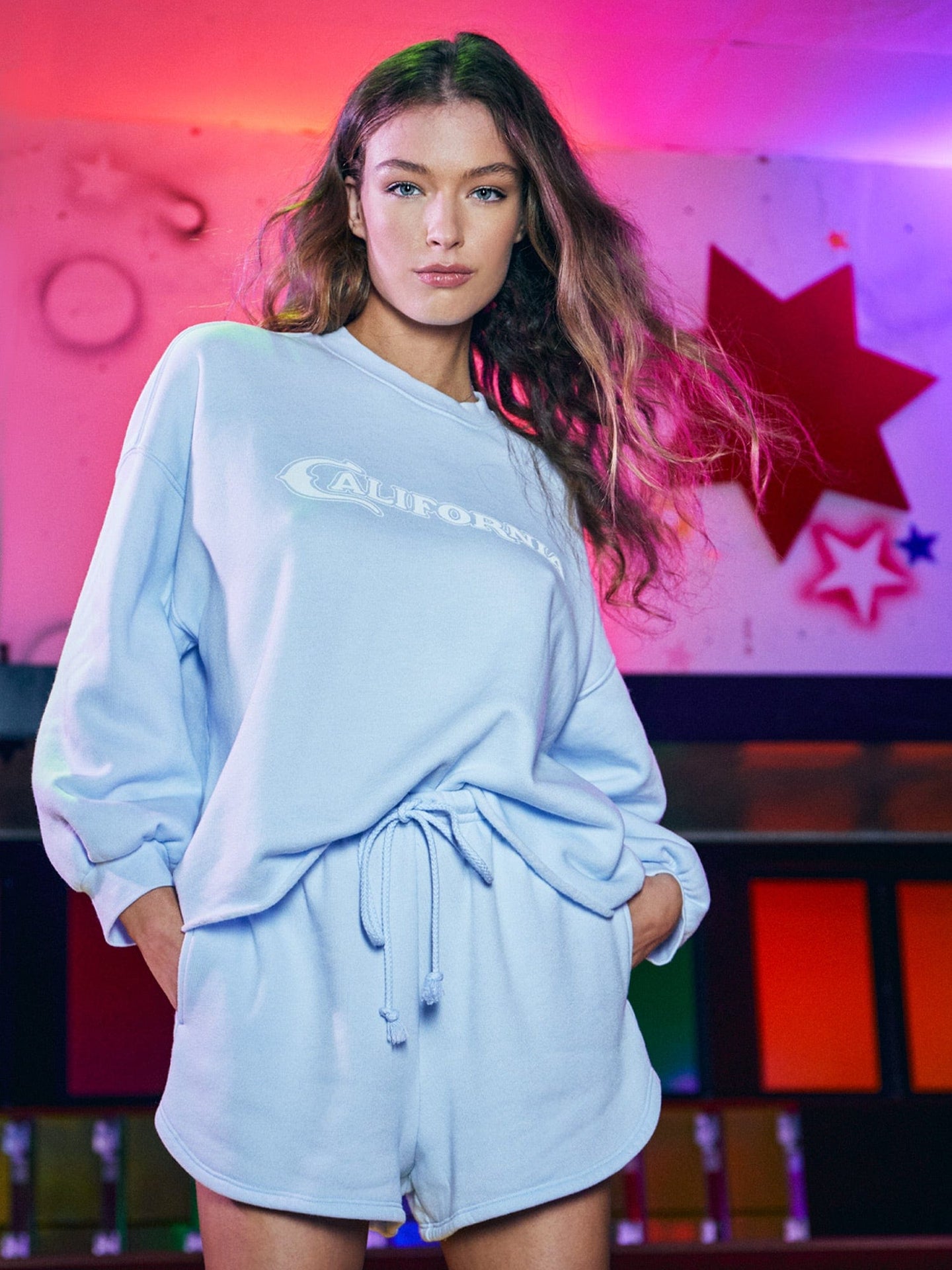 Xirena Sweatshirt Powder Blue Cali Honor Sweatshirt