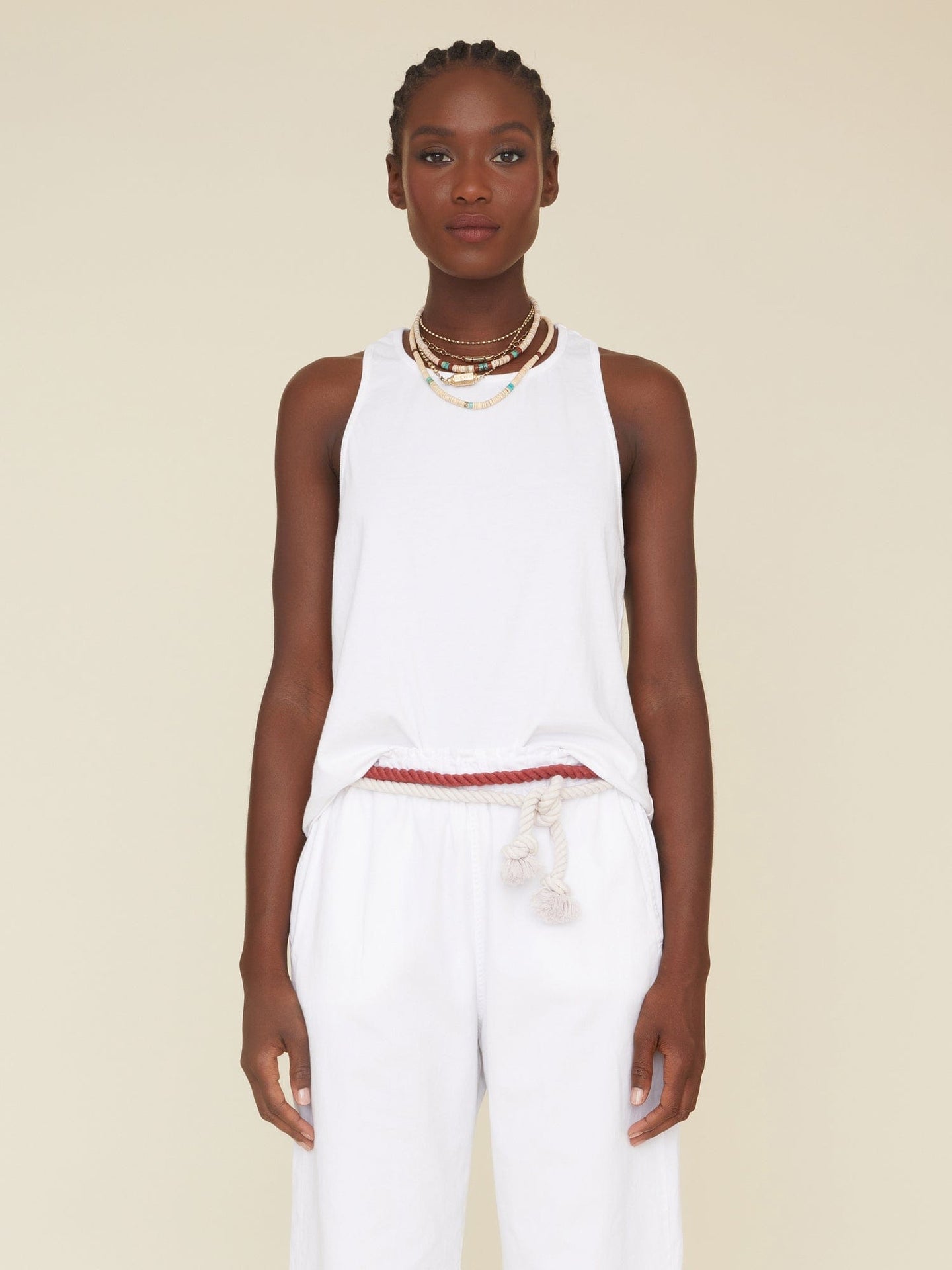 Xirena Tee White Della Tank Top