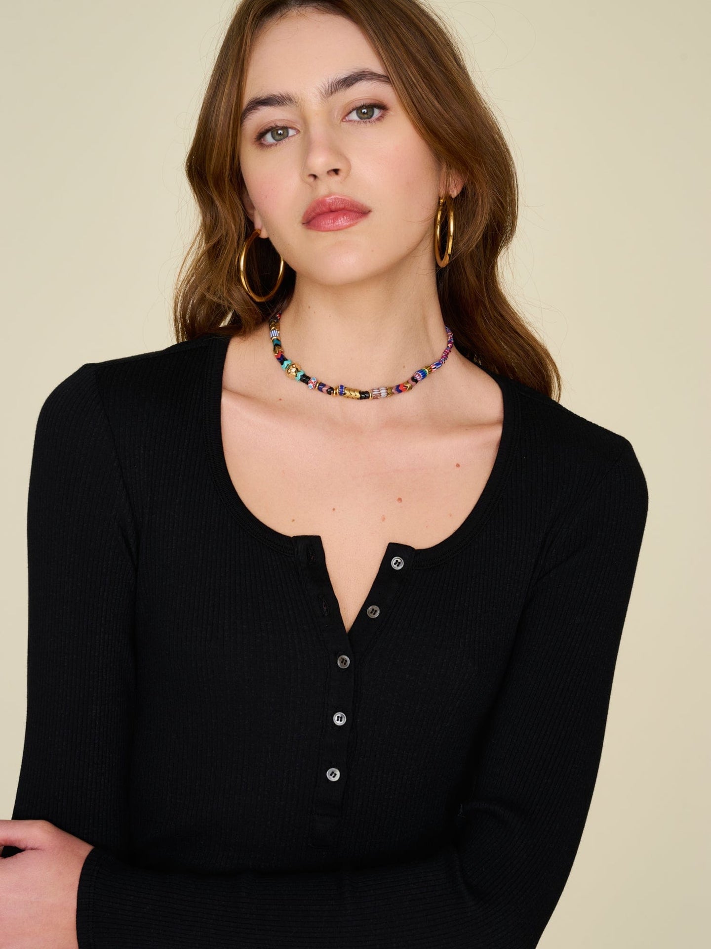 Xirena Top Black Kai Knit Top