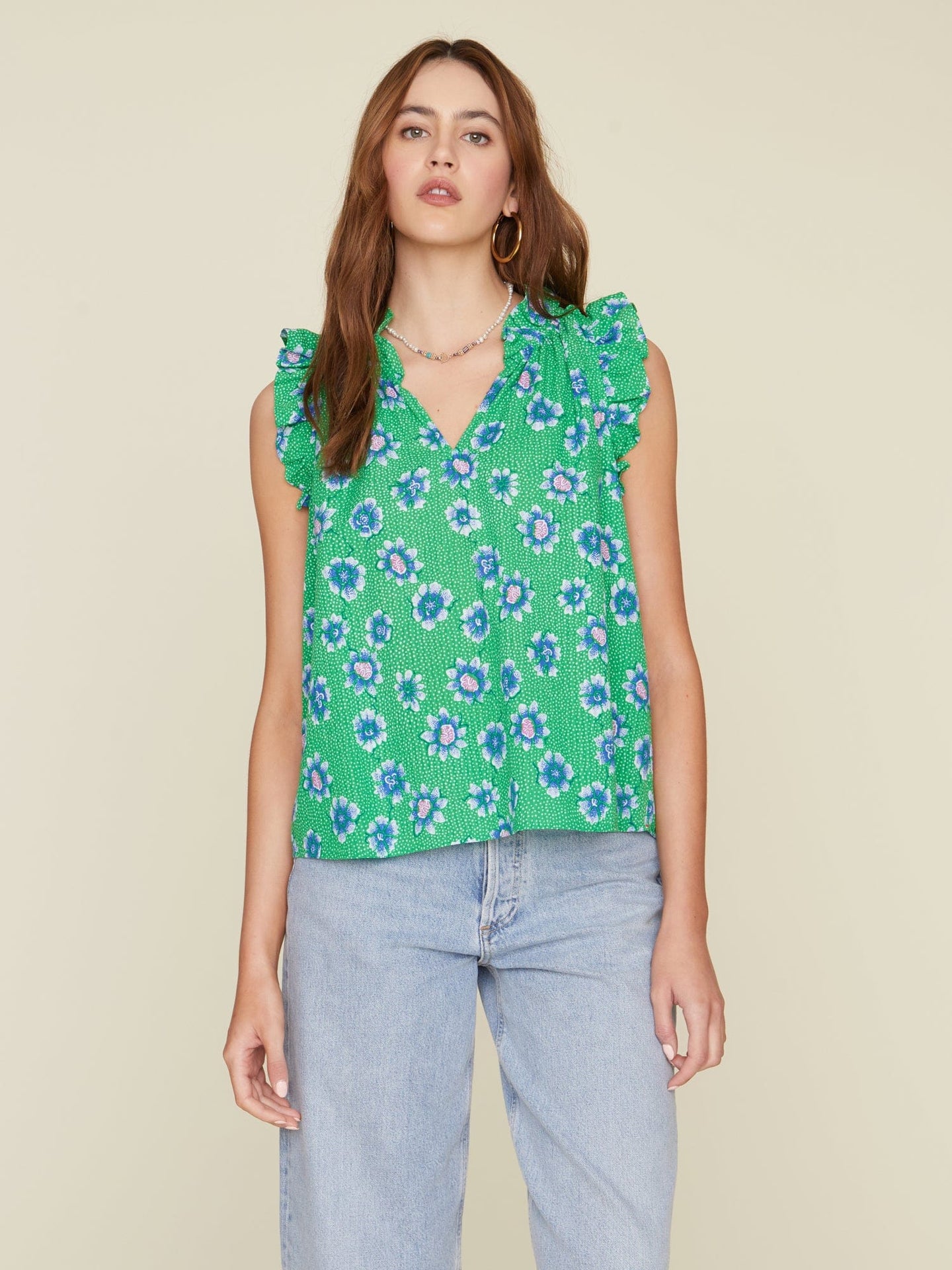 Xirena Top Green Poppy Bex Top