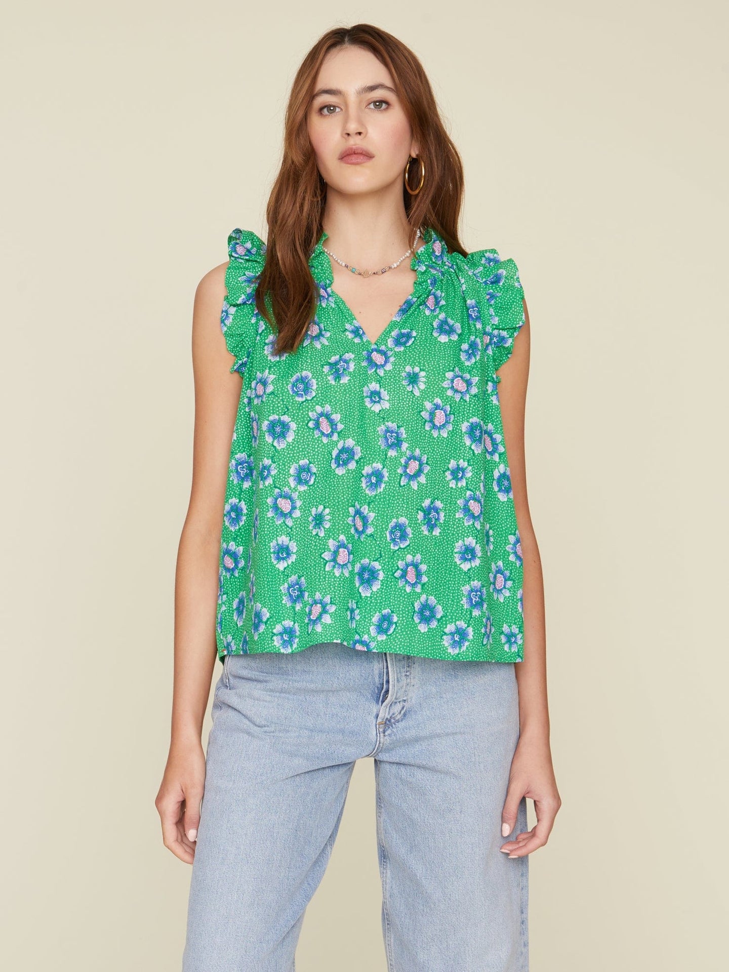 Xirena Top Green Poppy Bex Top